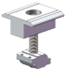 Clenergy PV-ezRack Inter Clamp, Standard 35 mm with Grounding Pins